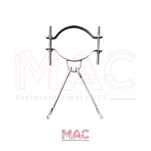 Abrazadera tipo “A” con extensiones para fibra óptica