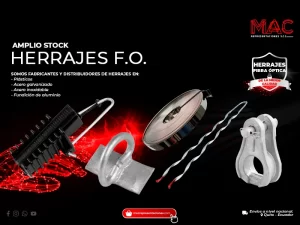 herrajes fibra óptica